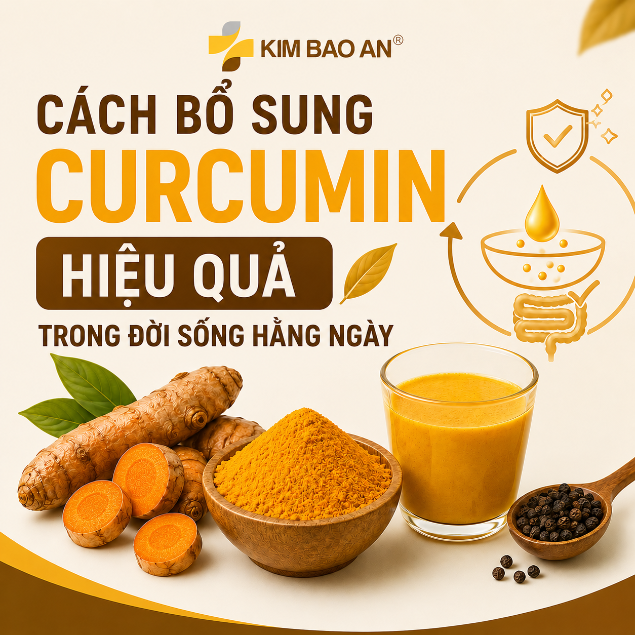Cách bổ sung curcumin trong đời sống hằng ngày