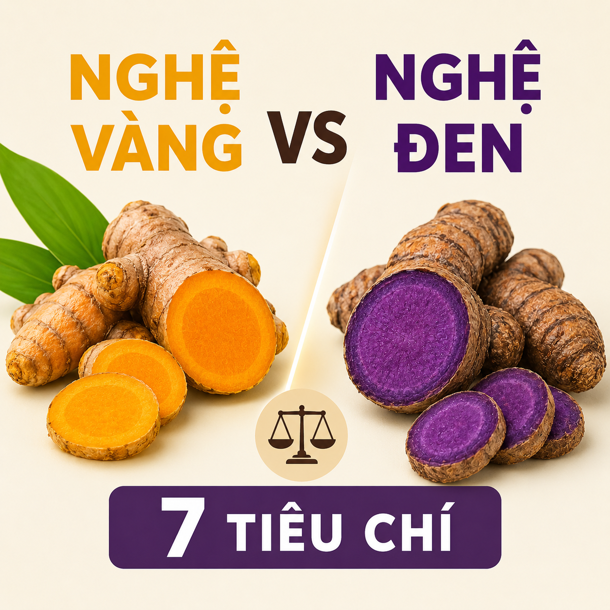 Những tiêu chí phân biệt nghệ vàng và nghệ đen bạn cần nắm rõ 