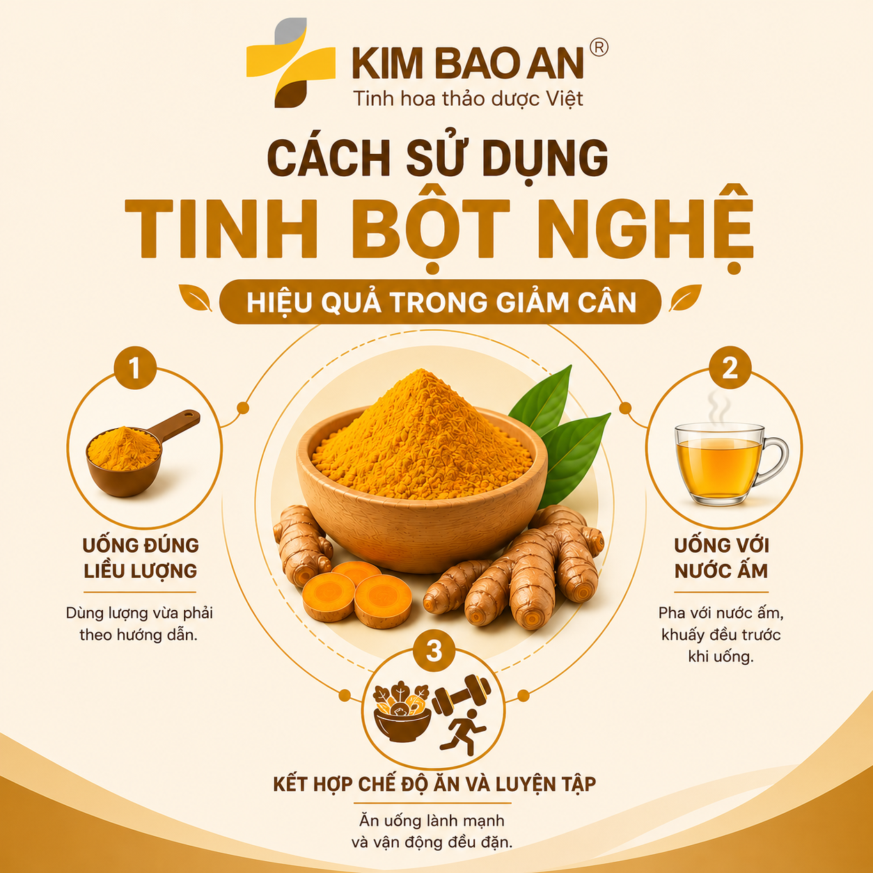 Cách sử dụng tinh bột nghệ hiệu quả trong giảm cân