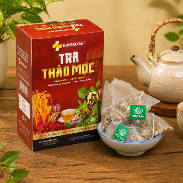 Trà Thảo Mộc Kim Bảo An - Hỗ Trợ Bồi Bổ Cơ Thể - Thanh Lọc - Tăng Cường Sức Khỏe Từ Thảo Dược Thiên Nhiên