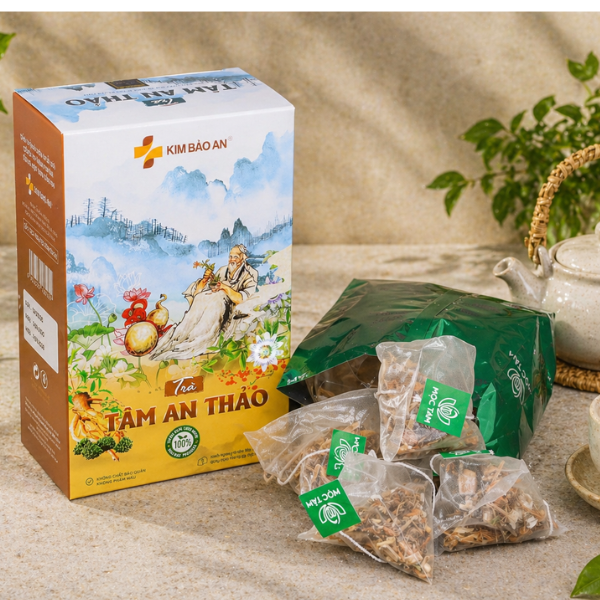 Trà Tâm An Thảo Kim Bảo An - Thức Trà Thảo Mộc Dành Cho Người Cần Sự Thư Thái | An Nam Dược