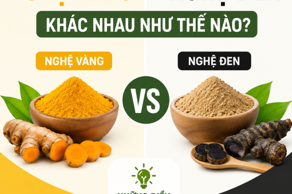 Nghệ Vàng Và Nghệ Đen Khác Nhau Như Thế Nào? Những Điều Bạn Cần Biết