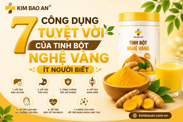 7 Công Dụng Tuyệt Vời Của Tinh Bột Nghệ Vàng Ít Người Biết