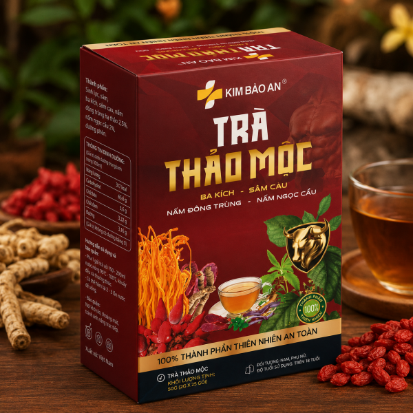 Trà Thảo Mộc Kim Bảo An - Hỗ Trợ Bồi Bổ Cơ Thể, Thanh Lọc & Tăng Cường Sức Khỏe