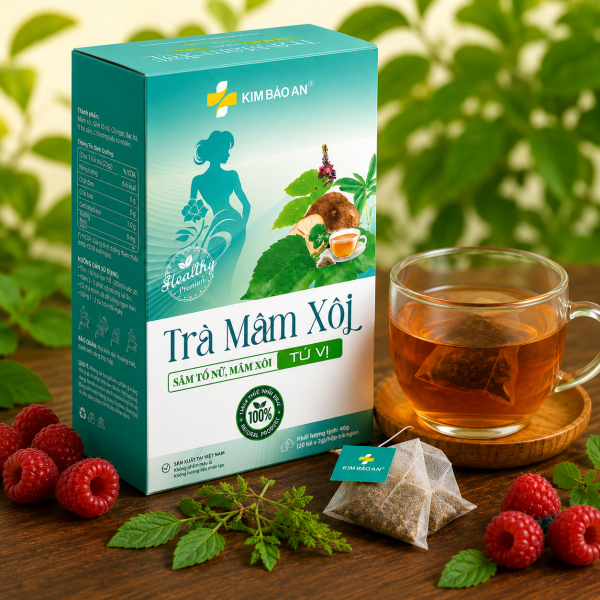 Trà Mâm Xôi Sâm Tố Nữ - Mâm Xôi Tứ Vị Kim Bảo An