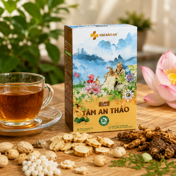 Trà Tâm An Thảo Kim Bảo An - Thức Trà Thảo Mộc Cho Người Cần Sự Thư Thái