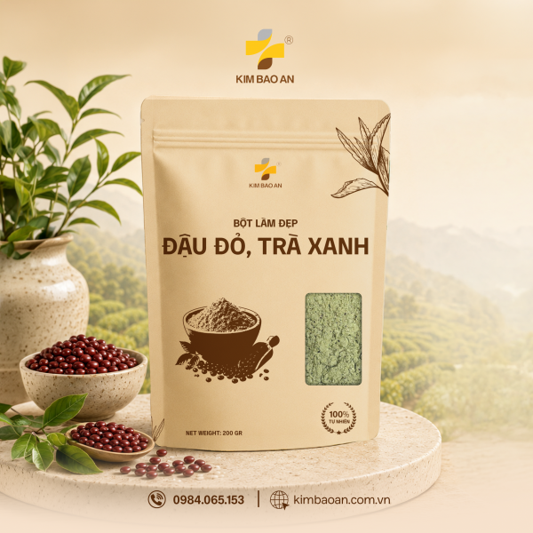 Bột Đậu Đỏ Trà Xanh Kim Bảo An