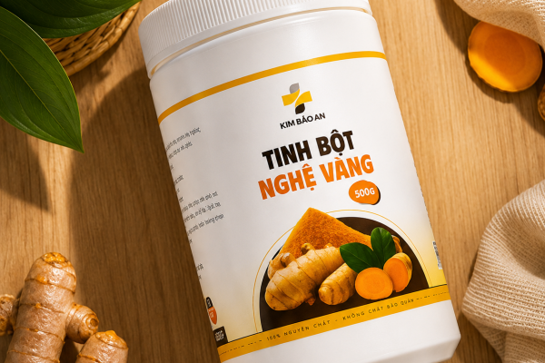 TINH BỘT NGHỆ VÀNG KIM BẢO AN – BÍ QUYẾT VÀNG CHO SỨC KHỎE VÀ LÀN DA RẠNG RỠ